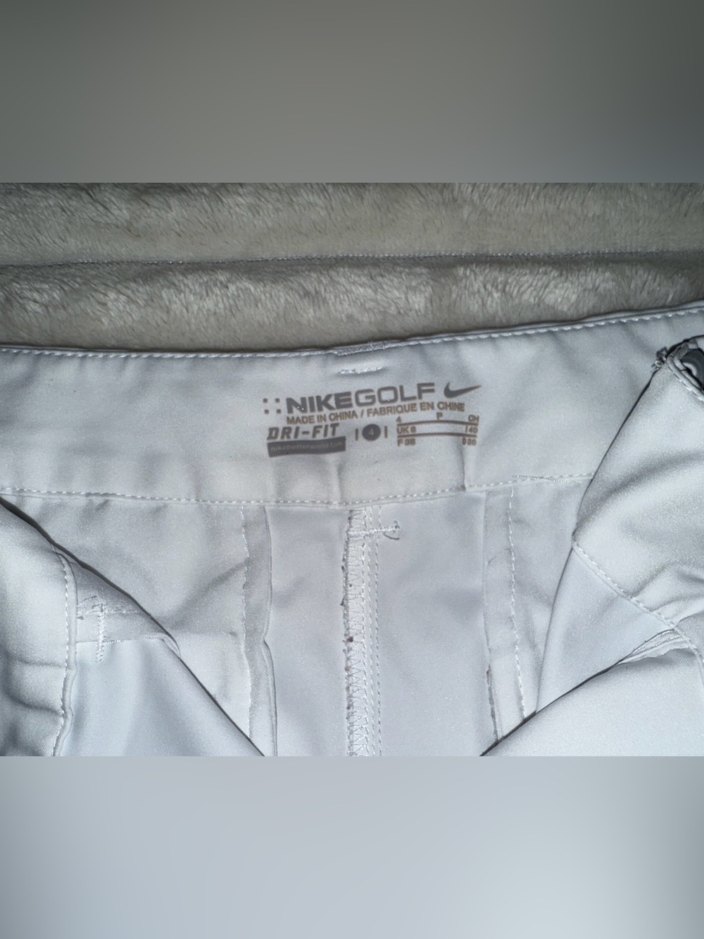 Nike White Golf Dri-FIT Performance Shorts
